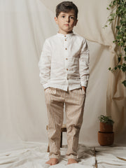 Camicia coreana bianco Time to Bloom 133509