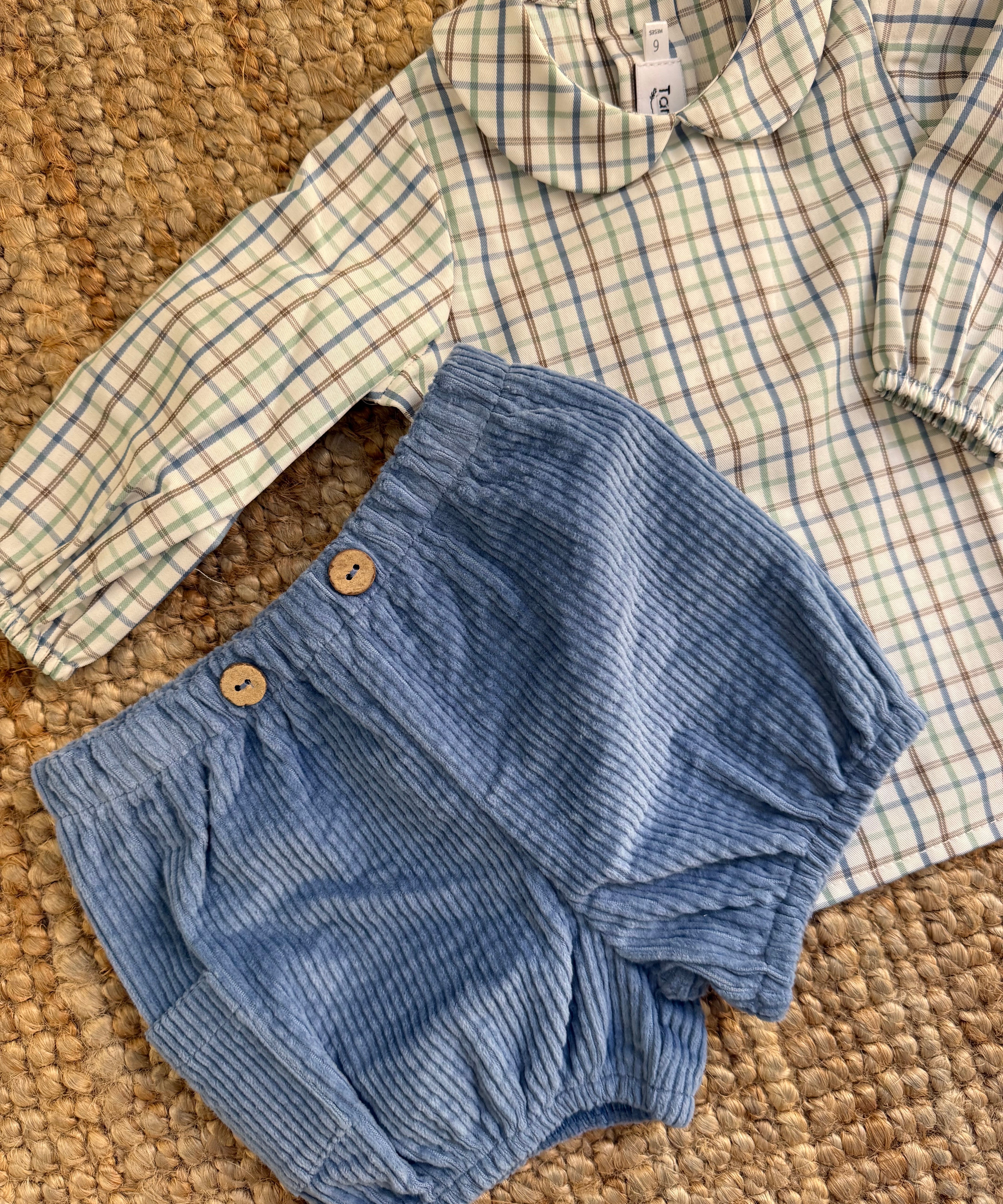 Bloomers in velluto a coste avio B9977 Tartaleta