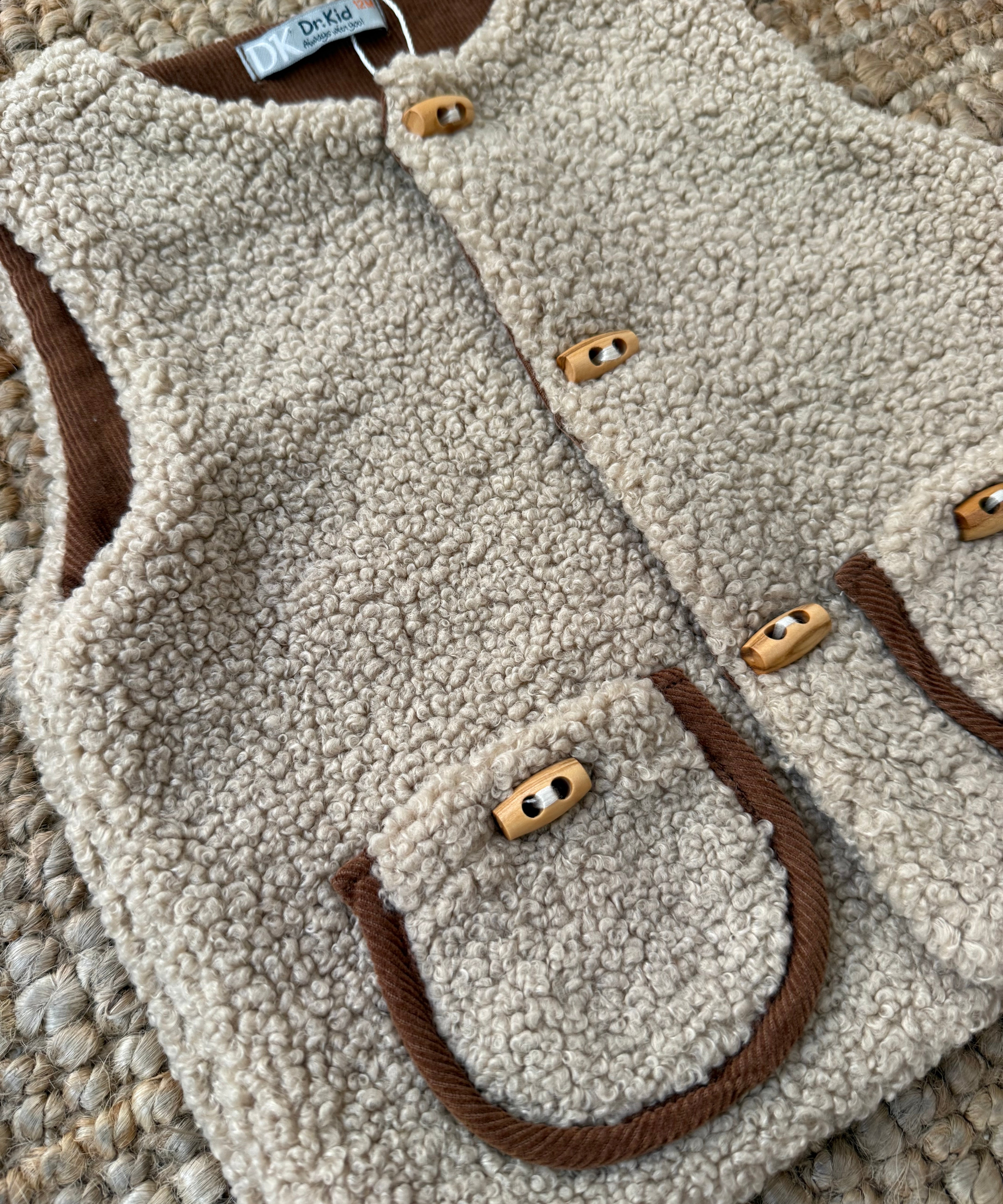 Gilet teddy con alamari DK531 DrKid