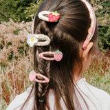 Pack mollettine clips fragole glitter H2520P