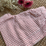 Shorts vichy rosa e bianco Pigeon 26SUMSHC