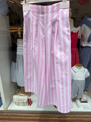 Pantalone Ginny LAB righe rosa e bianco