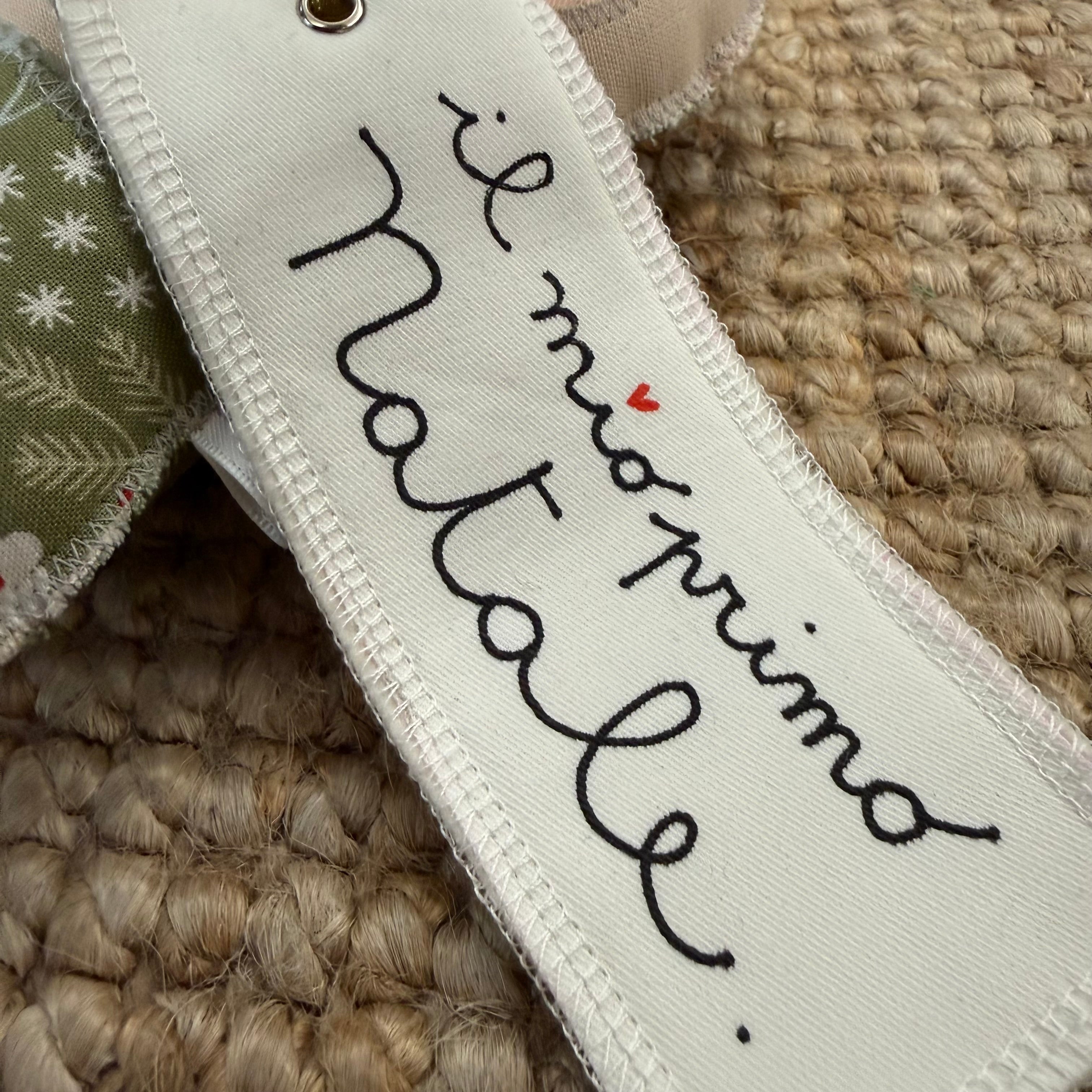 Personalizza con patch dipinta a mano il mio primo Natale