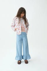 Pantaloni maxi rouches azzurro Compania Fantastica 43416