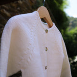 Cardigan girocollo panna Mi Lucero x LA NUVOLA LAB I25293