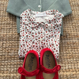 Camicetta bacche rosse collo cappe 7323 70 Pepecè