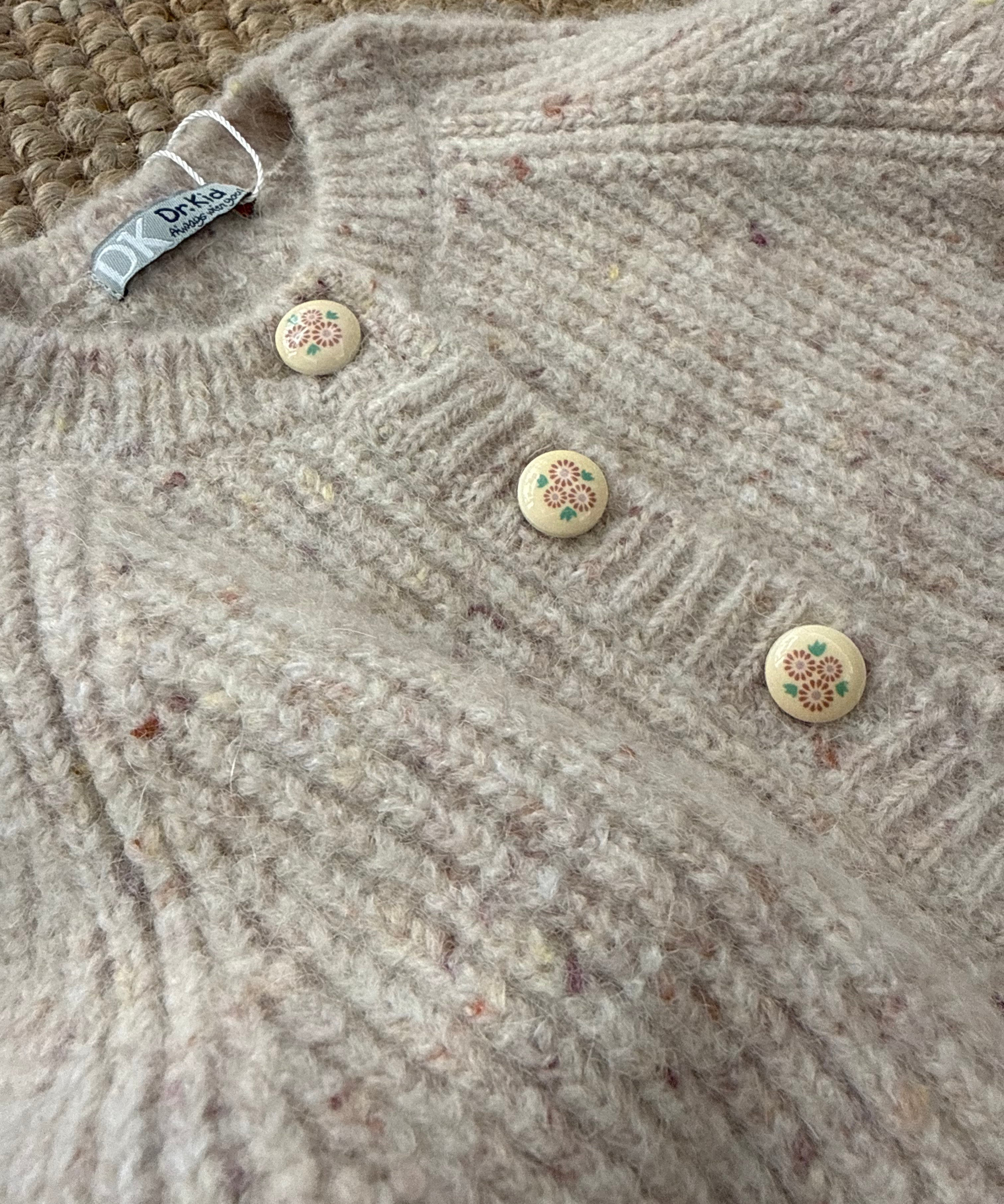 Cardigan mélange base sabbia DK314 DrKid
