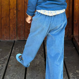 Pantalone palazzo con pences velluto a coste Mariella Ferrari PTE5BIS