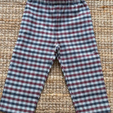 Pantalone quadretto grigio blu e bordeaux La Mascot 562102757