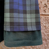 Gonna LAB tartan blackwatch con balza velluto verde