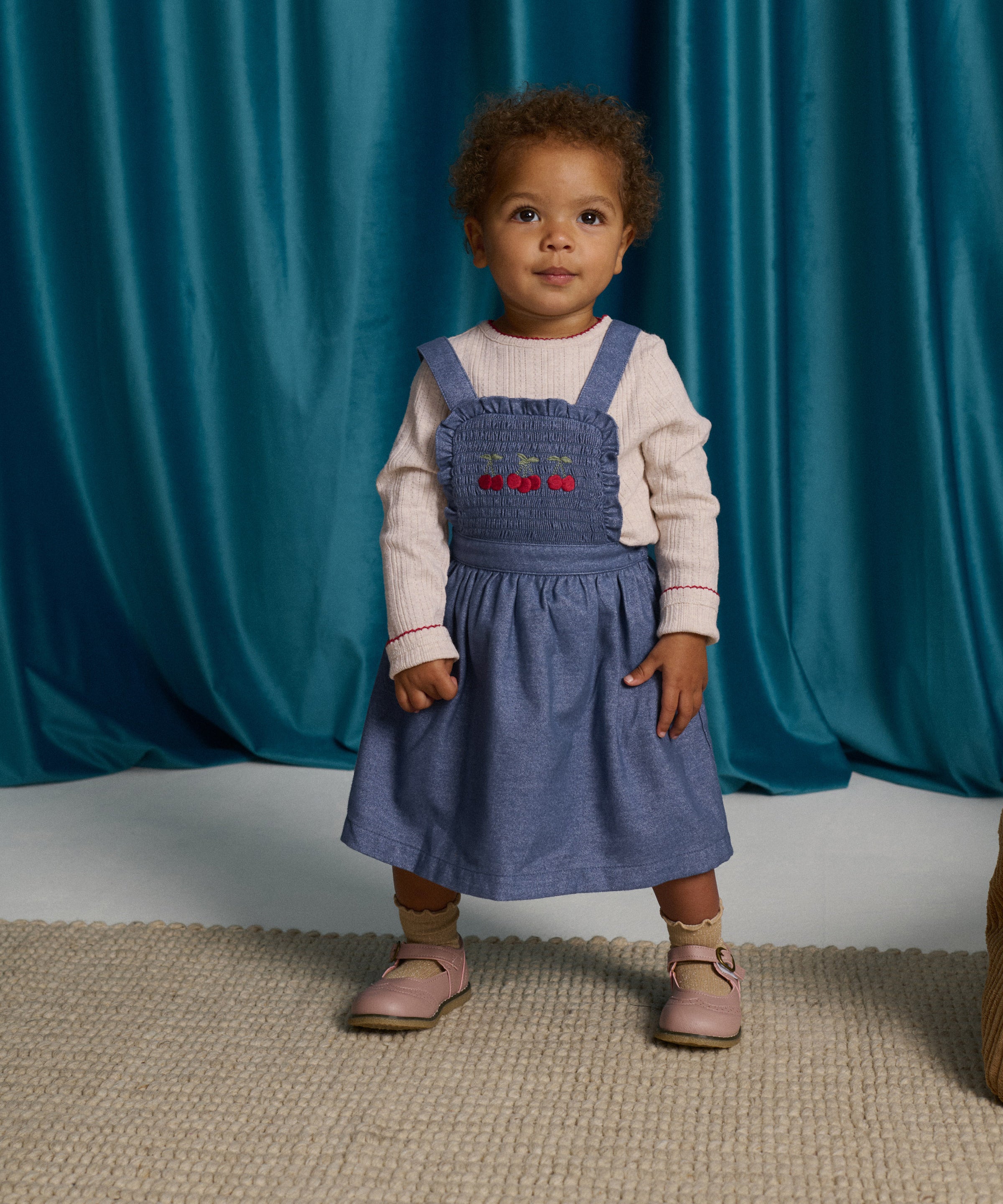 Set abito e t-shirt newborn ricamo ciliegie Gingersnaps IGKDRSET0034-2