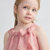 Top rosa con fiocco laterale Tartaleta B8278