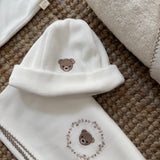 Cappellino avorio orsetto BEAR252 BabyGi