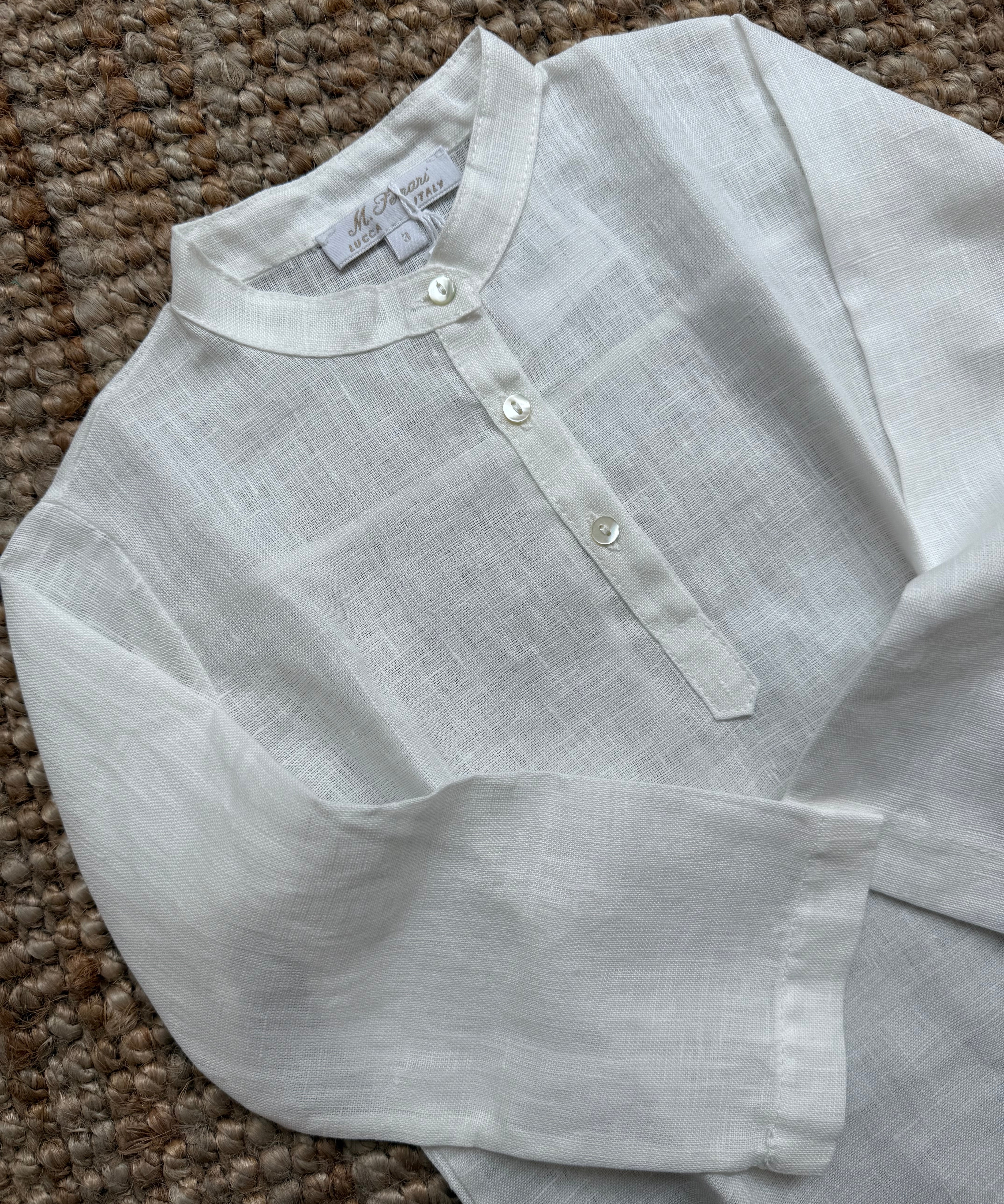 Camicia coreana color burro Mariella Ferrari CAD4