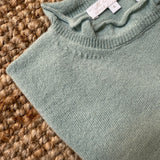 Maglioncino collo cratere salvia misto cashmere Mariella Ferrari MGL10
