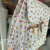 Zaino bianco con fiorellini colorati Naj-Oleari