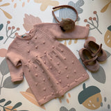 Abito rosa lavorazione nocciole Mi Lucero x LA NUVOLA LAB I25314