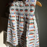 Abito ricamo smock pesciolini Pigeon 26SLES