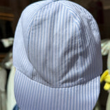 Cappellino con visiera a righe azzurro e bianco La Mascot 55/9003158