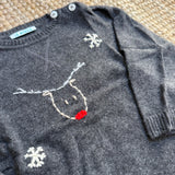 Maglioncino LAB con ricamo RENNA