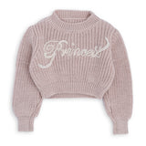 Pink sweater with PRINCESS lettering GN27380