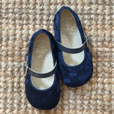 Ballerine velluto blu B2601
