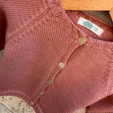Cardigan girocollo rosa con costurini Mi Lucero x LA NUVOLA LAB 26269
