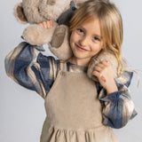 Salopette in velluto a coste sabbia BK6222 Petit Indi