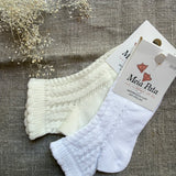 1085M Scalloped Knit Sock