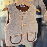 Gilet teddy con alamari DK531 DrKid