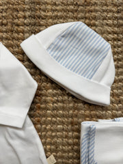 Cappellino righe bianco e azzurro OTC252B Baby Gi