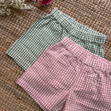Shorts vichy verde e bianco Pigeon 26SUMSHC