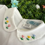 Body LAB newborn colletto ricamato tulipani