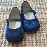 Ballerine velluto blu B2601