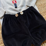 Bloomers LAB velluto liscio blu