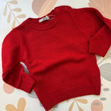 Maglioncino girocollo basic rosso Dr Kid DK13