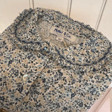 Camicetta fiorellini con colletto punto smock Malvi FCCM042CAPR