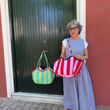 Maxi borsa LAB rigoni lime e tiffany + maxi serpentina