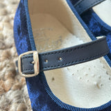 Ballerine velluto blu B2601