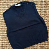Gilet scollo v blu I Ferrarini I2505