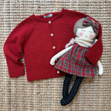 Cardigan girocollo ruggine Mi Lucero x LA NUVOLA LAB I24064