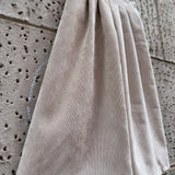 Pantalone palazzo LAB Ginny in velluto a microcostine sabbia con pences