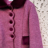 Cappotto in lana bordeaux I251004