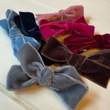 Molletta clip LAB fiocco in velluto piccolo