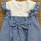 Abito vichy con ricamo cabine Mariella Ferrari STA1BIS