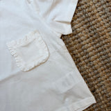 T-shirt cropped bianco Compania Fantastica 11403