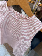 Top righine rosa e bianco Pigeon 26SUMTSF