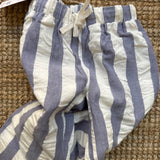 Pantalone loose fit rigoni blu e bianco Pigeon 26LOOSSW