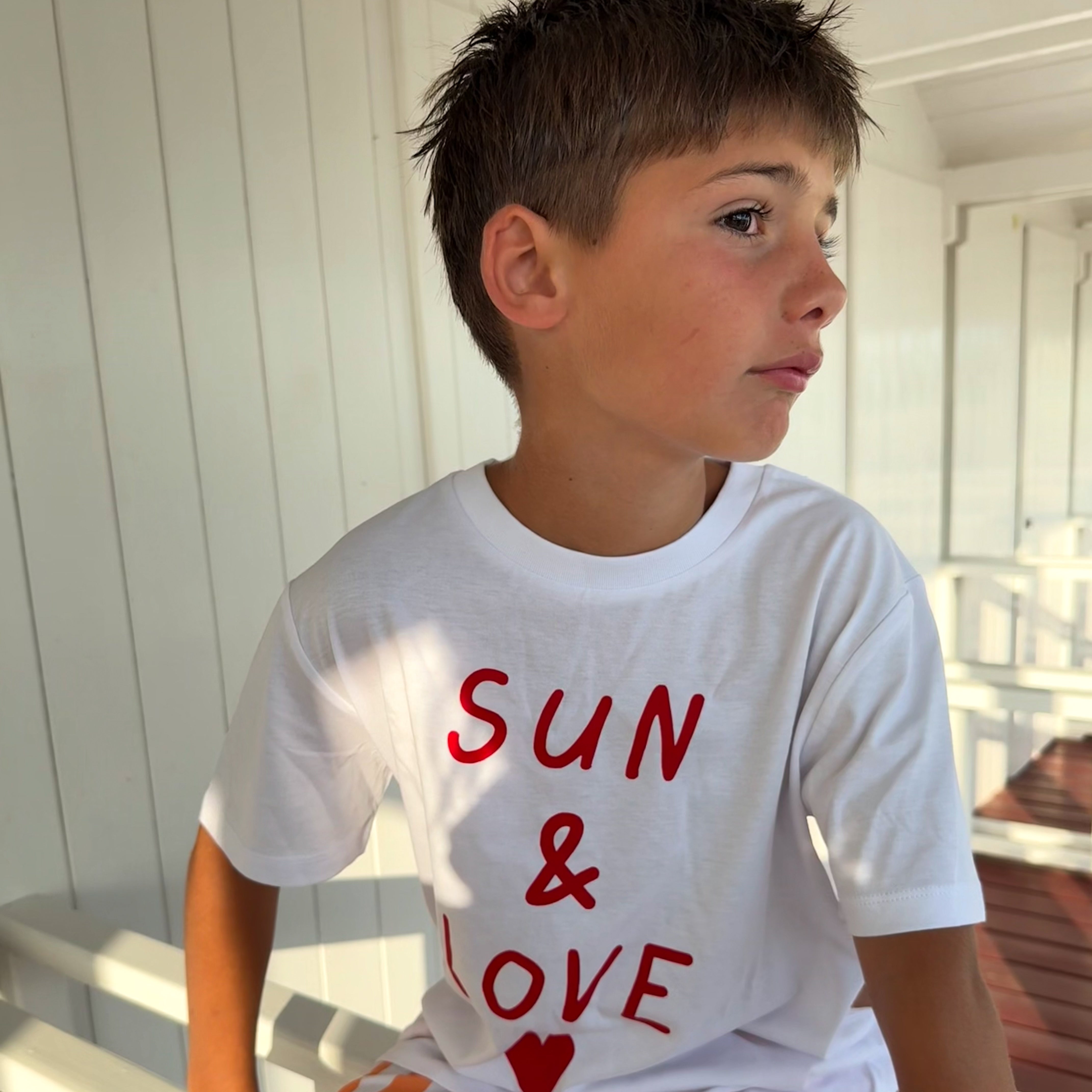 T-shirt LAB stampa SUN & LOVE