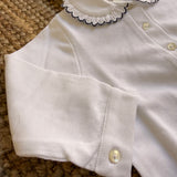 Polo LAB piquet colletto smerlato blu